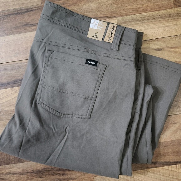 Nwt Prana Men's Straight Leg Jambe Droite Brion Pants Size 40/32